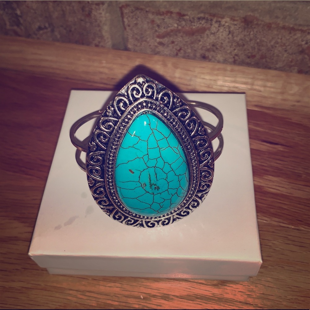 Antique turquoise bracelet